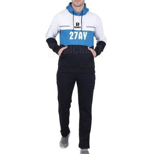 Survêtements pour hommes à blocs de couleur un sur trois, vêtements de mode, survêtement d'extérieur, survêtement personnalisé de haute qualité pour l'entraînement et le jogging - Product Image 1