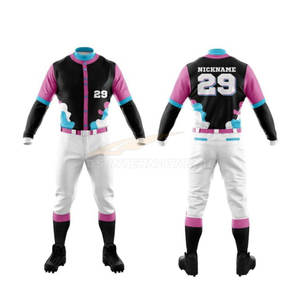 Uniforme de béisbol a granel, ropa deportiva de conjunto combinado de equipo personalizado al por mayor, camisetas de sublimación de alta calidad, pantalones, ropa de softball - Product Image 4