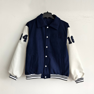 Winter Season Women's Long Sleeve <b>Patchwork</b> <b>Top</b> Fashion Varsity Jacket Hot Sale Custom Wear Women's Baseball For Sale - Product Image 1