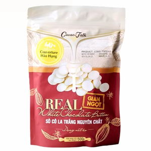 Chocolat blanc solide en gros, personnalisable, en forme de bouton, 40% de cacao, HALAL, pour la cuisine et la boulangerie, OEM/ODM, prix attractif - Product Image 1