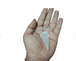 Pendule en selénite de haute qualité, nouveau modèle 2022, accessoire pour la guérison et l'équilibre des Chakras - Product Image 3