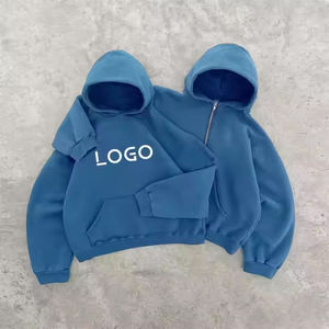 Sudadera con Capucha Extra Grande para Hombre, con Cierre, Estilo Cuadrado, 100% Algodón, 500 g/m², con Logotipo Personalizado Bordado en 3D - Product Image 6