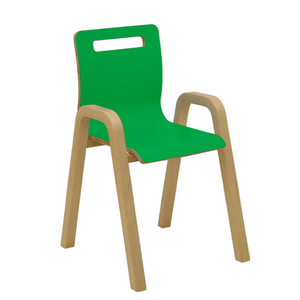 Chaise pour jardin d'enfants Chaise en bois pour enfants Fabriqué en Turquie Finition lisse Meubles minimalistes durables en gros - Product Image 1