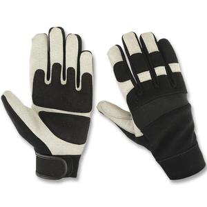 Gants d'hiver pour hommes en peau d'agneau et cuir de mouton, doublés polaire, design uni sportif, mitaines chaudes pour la conduite, du Pakistan - Product Image 4