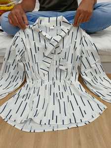 Les filles portent Georgette short top collection de vêtements d'été ethnique sexy short kurti dames collection western fournisseur de gros - Product Image 5