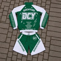 Setelan Training Atletik DCY, Setelan Pendek Windbreaker, Setelan Training Pria, Jaket Windbreaker Hardshell, Jaket Mekanik OEM