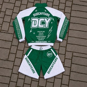 Ensemble <span class=keywords><strong>de</strong></span> survêtement athlétique DCY, ensemble coupe-vent court, survêtements pour hommes, veste coupe-vent, veste <span class=keywords><strong>de</strong></span> mécanicien, OEM - Product Image 2