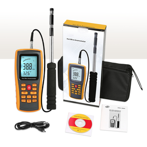 Anemometro digital OEM al por mayor con interfaz USB 350 registros Función de retención de datos probador de temperatura de flujo de aire de velocidad - Product Image 3