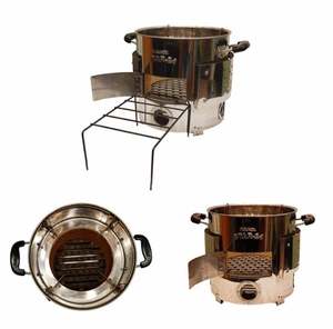 Poêle à bois portable, durable, coupe-vent, pour intérieur, en acier inoxydable intégré, pour camping et pique-nique, au meilleur prix - Product Image 1