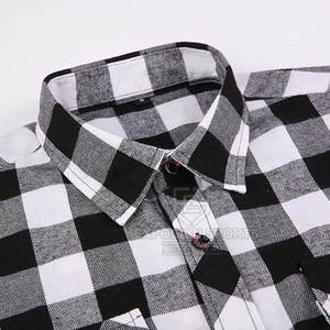 Logotipo impreso personalizado 100% algodón respetuoso con el medio ambiente transpirable de gran tamaño Camisa de franela para hombres Fabricación de Pakistán al por mayor - Product Image 3