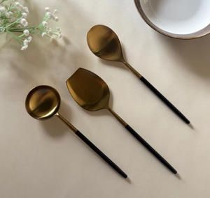 Cubiertos modernos con acabado plateado, cubiertos con mango pintado a mano, juego de cubiertos de acero, uso doméstico para Hotel y restaurante - Product Image 3