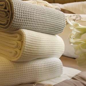 Manta de Waffle de último diseño, calidad prémium, 100% algodón, tamaño de Color personalizado, estilo ODM, venta al por mayor - Product Image 1