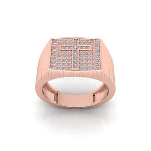 Anillo de bodas de plata de ley 925 para hombre, joyería fina con corte de moissanita, Diamante helado, estilo Hip Hop - Product Image 3