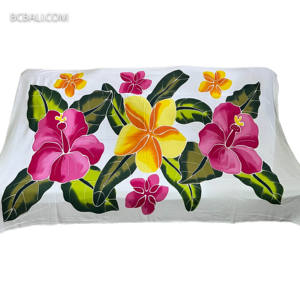 Wholesale <b>Long</b> Beach Maxi <b>Sarong</b> Cover Up Summer Collection unique hand painted rayon <b>sarongs</b> featuring exquisite floral designs - Product Image 2