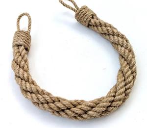 Attache de rideau en jute naturelle, écologique, pour rideaux clairs et foncés - Product Image 2