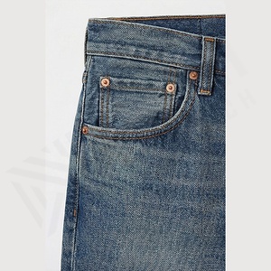 Pantalons en jean de style cowboy personnalisés OEM pour hommes, style unique, jeans stretch, coupe slim, coupe droite, formel, décontracté, pantalon de travail, vente en gros personnalisée - Product Image 5