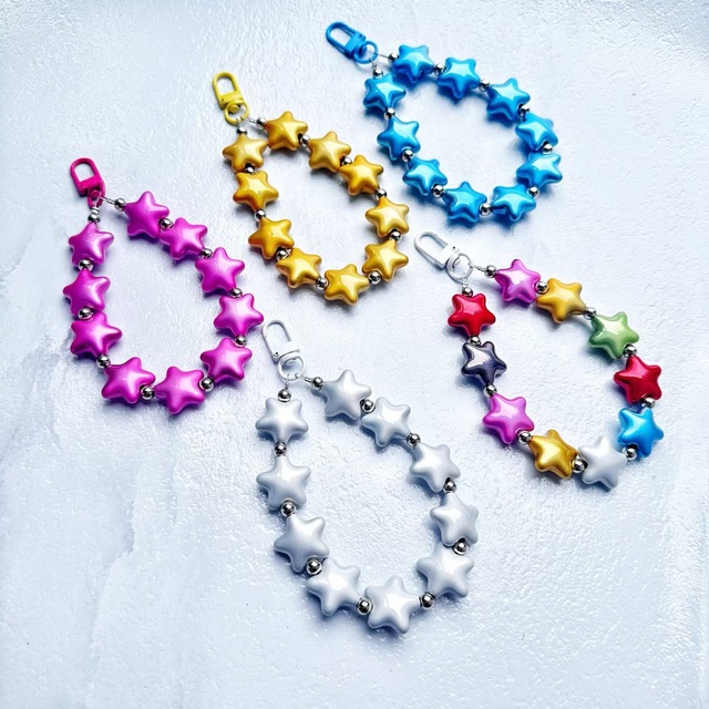 High Version c Mobile Phone Chain Hand Two Pearl Beads s Wind Mobile Phone Shell Lanyard Pouch Pendant Water Cup Pendant