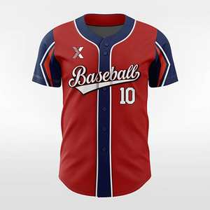 <b>Baseball</b> Jersey Denim Men's Custom Logo & Puff Print - Wholesale Manufacturer - Product Image 2