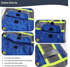 Chaleco de Seguridad Unisex para Topógrafo, Resistente - Product Image 6