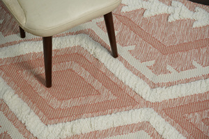 Maison moderne en peluche Kilim tapis de laine tissés à la main tapisserie culturelle géométrique collection du fabricant lavable prix de gros - Product Image 5