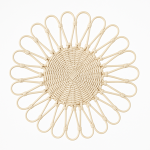 AG Elements Plato Decorativo de Ratán de 18 Pulgadas, Tejido a Mano, Ecológico, para Mesa de Comedor, Bodas y Hogar - Product Image 1
