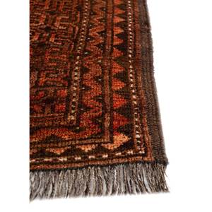 Tapis en laine Kiaan grande surface Pae-5200 rouge-orange noué à la main, géométrique abstrait, pour entrée, couloir, rectangulaire 9x12 po - Product Image 4