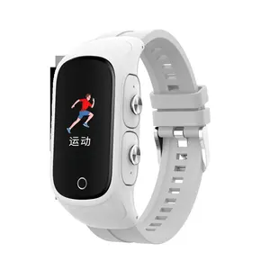 Montres intelligentes Android 2 en 1 <span class=keywords><strong>N8</strong></span> avec écouteurs sans fil, moniteur de fréquence cardiaque, GPS, fitness, écouteurs TWS intégrés pour hommes et enfants - Product Image 4