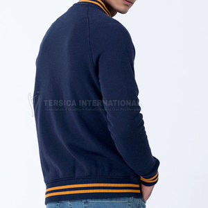 Chaqueta gruesa de invierno Varsity para hombre con puños acanalados y dobladillo cálido abrigo para exteriores chaqueta de invierno Varsity estilo Letterman para hombre - Product Image 5