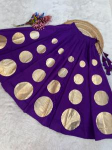 Premium Dhwaja Export Navratri Designer Collection Chaniya Choli in Silk Roman for Women Party Wear - Product Image 3