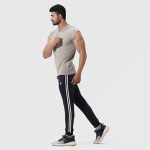 Pantalon Homme Bleu 100% Coton Essentiel Sportif Tendance Style Hip Hop Coupe Droite Motif Coloré Lavage Léger XL 6XL Chaud - Product Image 4