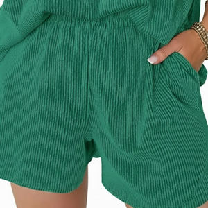 Conjunto de Shorts de 2 Piezas para Mujer, Ropa Casual de Verano, Top Ventas, 100% Algodón, Secado Rápido, Transpirable - Product Image 5