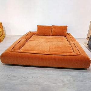 <span class=keywords><strong>Canapé</strong></span>-lit pliable en velours côtelé avec accoudoirs carrés, <span class=keywords><strong>canapé</strong></span> modulaire compressible, fauteuil de loisirs confortable et moelleux, <span class=keywords><strong>canapé</strong></span> paresseux - Product Image 2