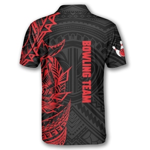 Custom made <b>bowling</b> uniforms for sports teams designed with moisture-wicking polyester full printing and soft stretch fit - Product Image 4