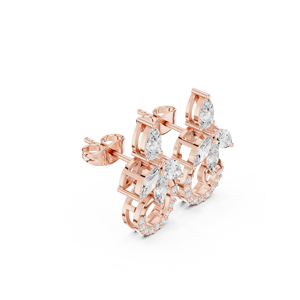 Diseño DE CORONA DE LUJO 925 Plata Hip Hop Joyería de moda Iced Out Moissanite Pendientes de diamantes Listo para enviar - Product Image 5