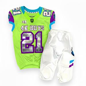 Uniforme d'entraînement de football américain personnalisé pour adultes, respirant, 100% polyester, vente en gros, sublimation vierge, twill, tackle - Product Image 2