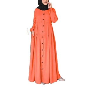 Robe longue à manches longues pour femmes, Kaftan islamique, style arabe, abayas, nouvelle mode musulmane traditionnelle - Product Image 4