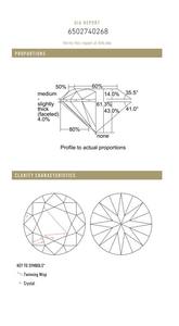 B2B D'Vins Jewels para GIA Certified 1,50 CT Diamante blanco suelto Natural Redondo J Color FL FLOW Pureza EX Corte pulido - Product Image 4