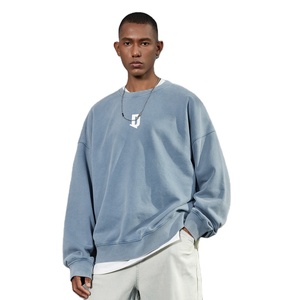 Sudadera de hombre de último diseño 100% algodón de alta calidad cuello vuelto hecho en Pakistán logotipo personalizado Invierno en Blanco Shi patrón sólido - Product Image 1