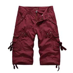 Summer Cotton <b>Men</b> <b>Cargo</b> Shorts Casual Solid Color <b>Khaki</b> <b>Men</b> Short <b>Pants</b> Custom Brand Clothing Jogger <b>Cargo</b> - Product Image 4