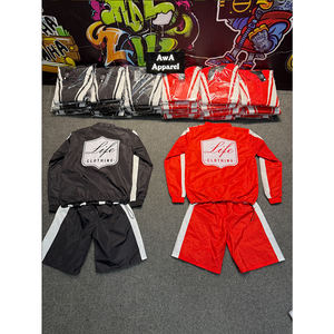 Confortable à porter ensembles de shorts pour hommes en quantité en vrac fabrication professionnelle vêtements de rue hommes ensembles courts en bas quantité minimale de commande - Product Image 4