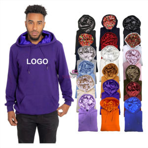 Sudadera con Capucha de Felpa de Algodón con Cierre Completo, Diseño Gráfico, Estilo Casual, Talla Grande, con Cremallera, Bordado con Logotipo Personalizado - Product Image 2