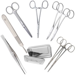 ชุดเครื่องมือผ่าตัด9ชิ้นทำจากสเตนเลสชุดเพนแทกซ์สไปย์สำหรับสัตว์เย็บปักสำหรับใช้ในงานสัตวแพทย์ - Product Image 2