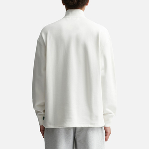 Vente en gros de pulls à demi-fermeture éclair de haute qualité sweats pour hommes avec logo personnalisé brodé en polaire à manches longues 100% coton - Product Image 4