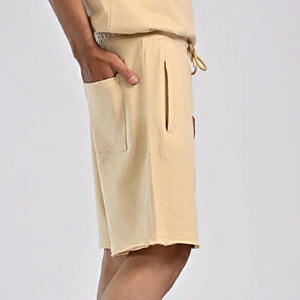 Wholesale Custom Logo 100% Cotton Casual <b>Shorts</b> High Quality Breathable Workout Loose <b>Shorts</b> with Pockets OEM Service Available - Product Image 2