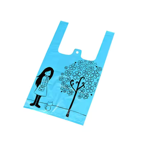 ถุงพลาสติกใสแบบเสื้อยืดสำหรับงานแสดงสินค้า  แบบใช้แล้วทิ้ง  ทำจากพลาสติก LDPE HDPE คุณภาพสูง สำหรับซูเปอร์มาร์เก็ต - Product Image 2