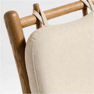 2025 moderno antiguo taburete de madera maciza cojín de tela Wabi-Sabi diseño Silla de comedor para Hotel muebles para el hogar estilo japonés - Product Image 4