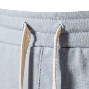 Pantalones Cortos Casuales de Lona para Hombre, Ligeros, 100% Algodón, Transpirables, Impermeables, con Cierre de Cordón, Cintura Elástica Cómoda, para Venta en Línea - Product Image 3