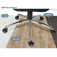 Roulette rotative pivotante CCE de 2.5 pouces pour chaise de bureau Durable polyuréthane acier polypropylène léger 60-80Kgs