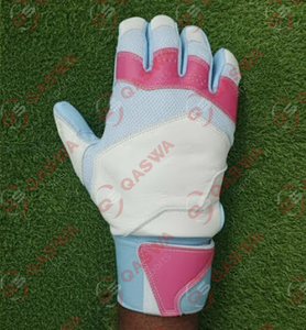 Gants de frappe de baseball en cuir de haute qualité, personnalisés, antidérapants, mitaines de frappe de softball pour hommes, adultes, entraînement sportif, pratique - Product Image 3