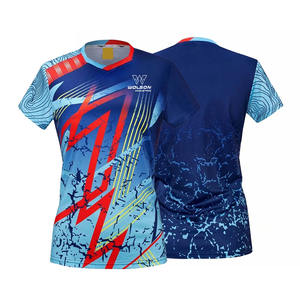 Sublimated เสื้อยืดพิมพ์ลาย unisex, เสื้อคอลูกเรือผ้าฝ้ายสแปนเด็กซ์โพลีเอสเตอร์สำหรับผู้ใหญ่ - Product Image 1